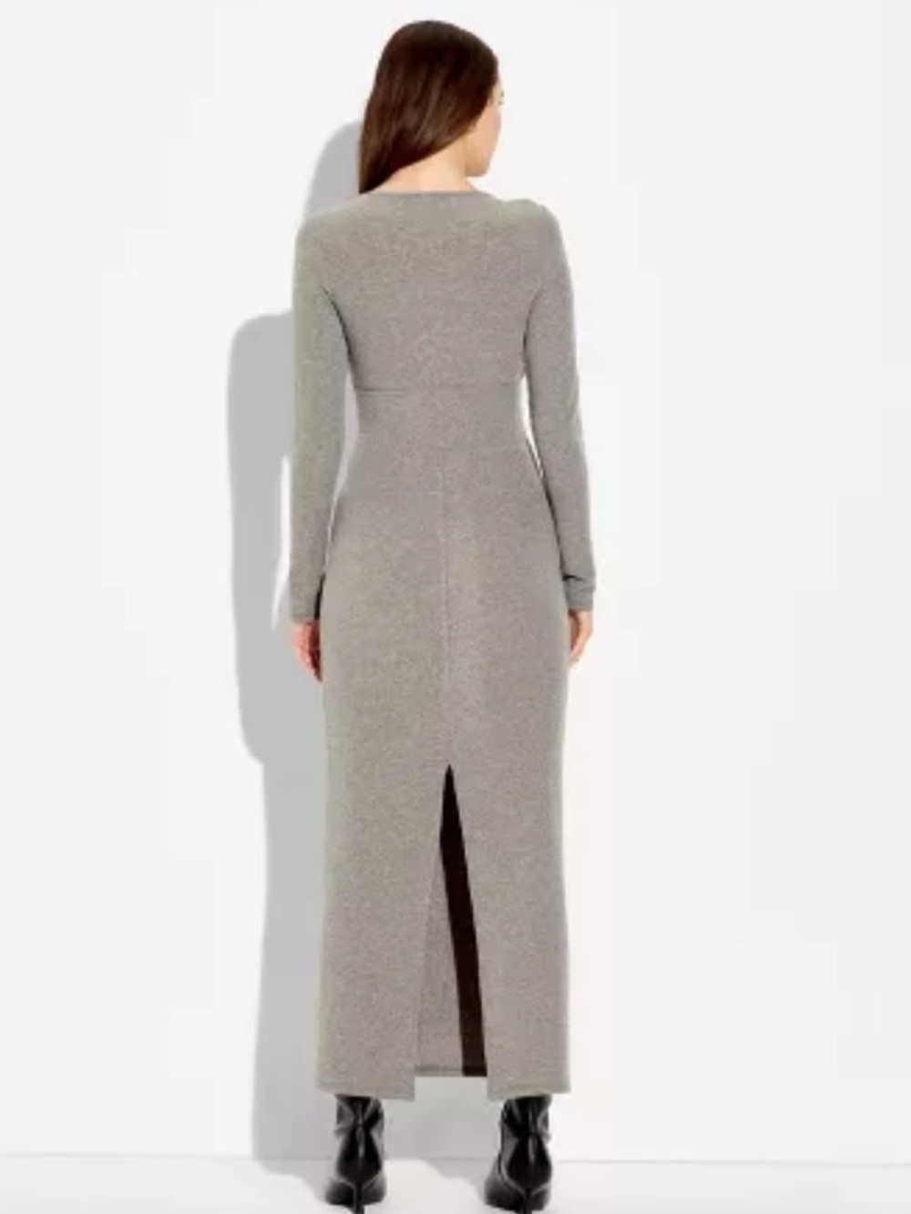 Wild‎ Fable Women's Cozy Long Sleeve Maxi Empire Waist Dress - Picture 3 of 6